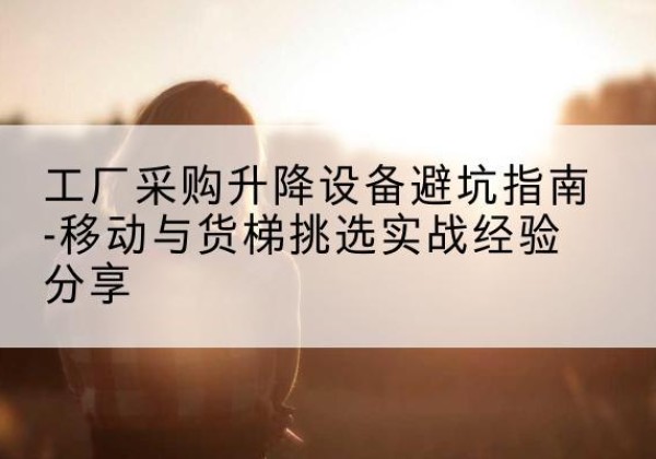 新吴移动式升降机怎么选-工厂采购升降设备避坑指南-移动与货梯挑选实战经验分享